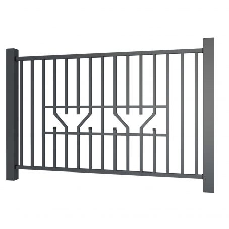 Metalinių strypų tvora Klasik