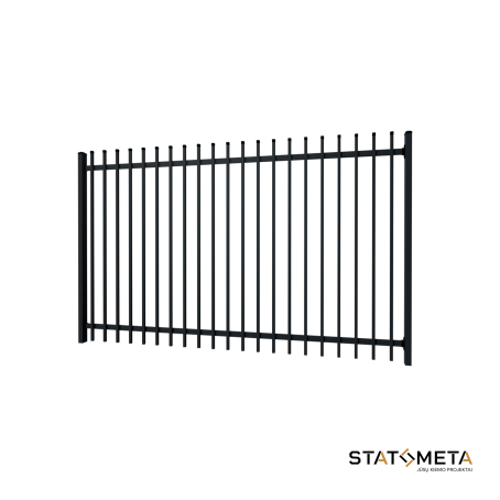 Metalinių strypų tvora 2x10